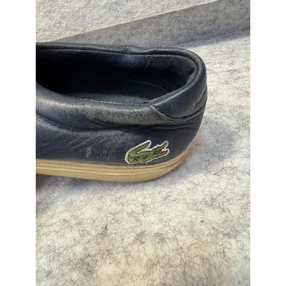 Lacoste Blue Leather sneaker skate streetware Woman's Size 9.5 shoe